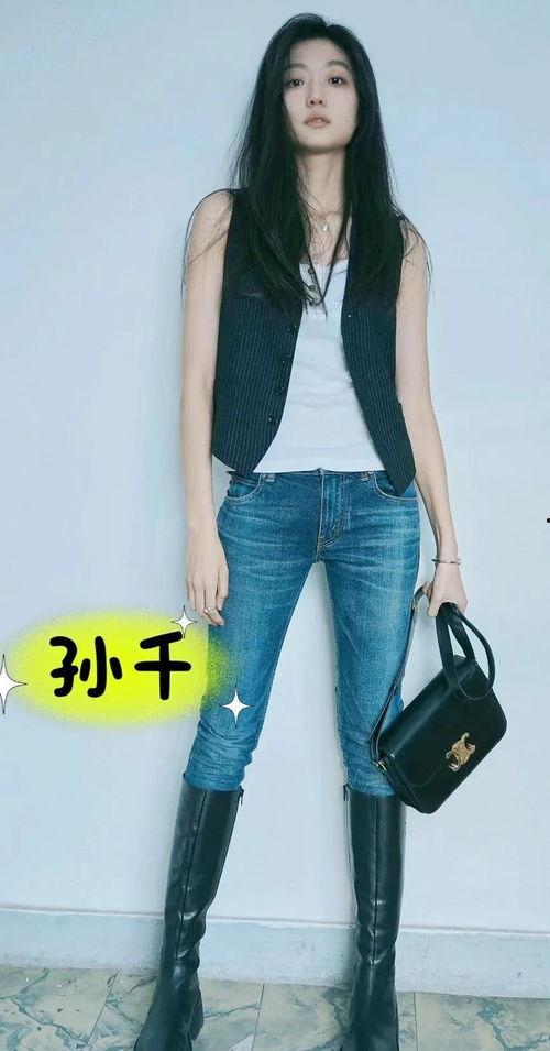 明星牛仔美女图片,明星美女演绎时尚与野性的完美融合